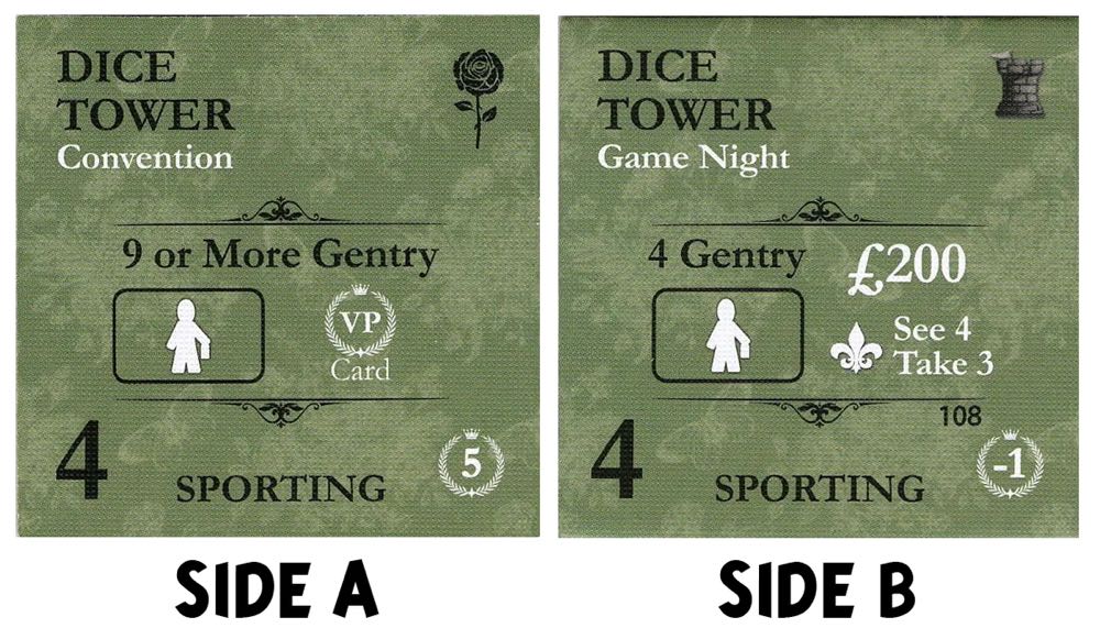 Obsession Dice Tower Sporting Tile Promo Kickstarter Kayenta Board Games  board game collectible [Barcode 719710994928] - Main Image 2