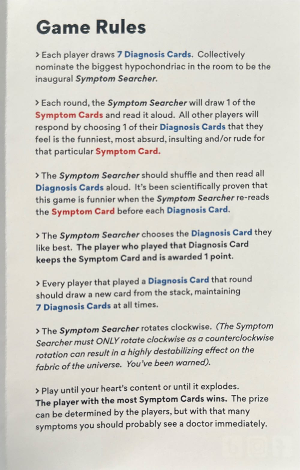 Diagnosthis: You’re Not Going To Make It Funny Party Game For Adults  board game collectible [Barcode 195893048045] - Main Image 2