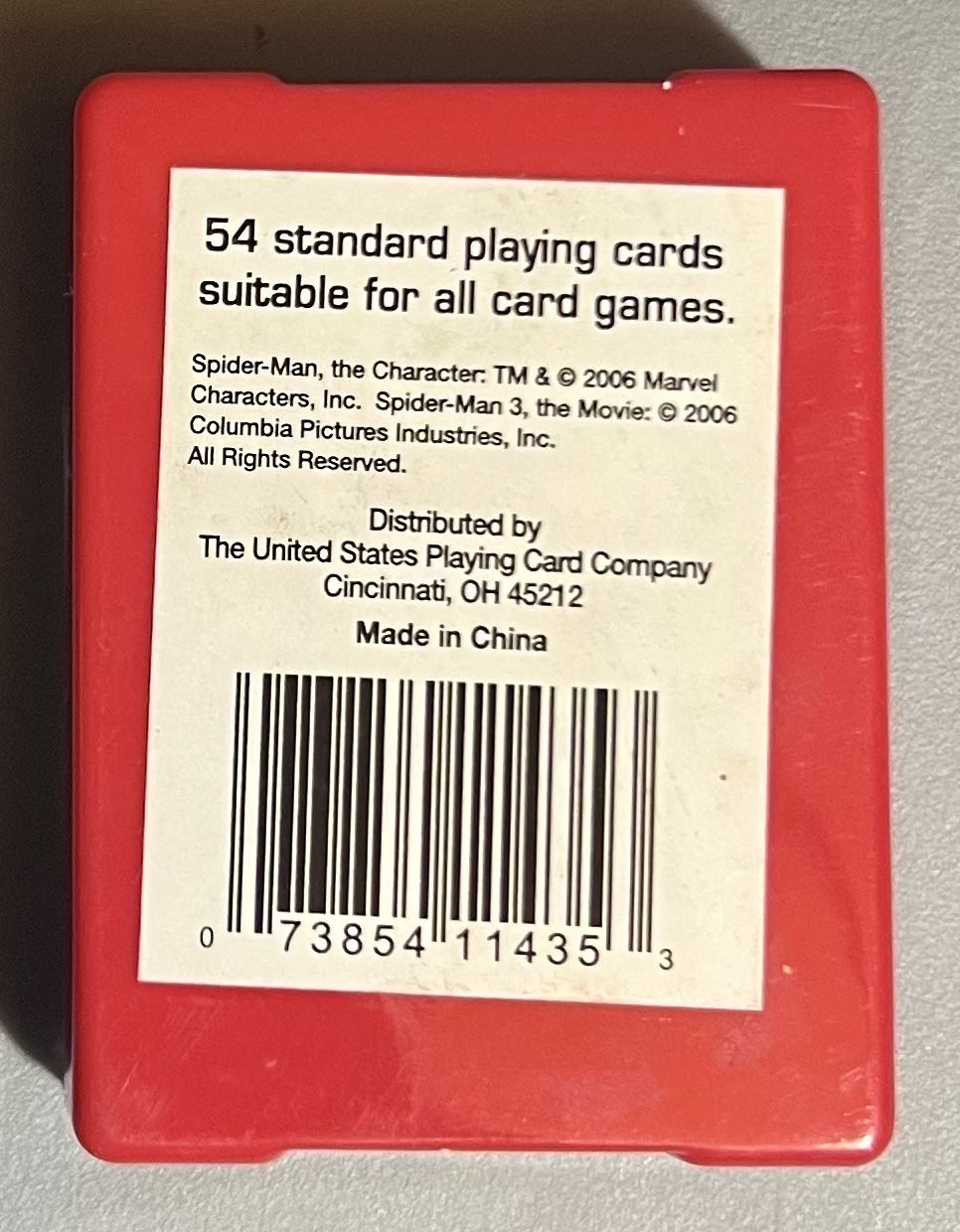 Spiderman Junior Playing Cards  board game collectible [Barcode 073854114353] - Main Image 2