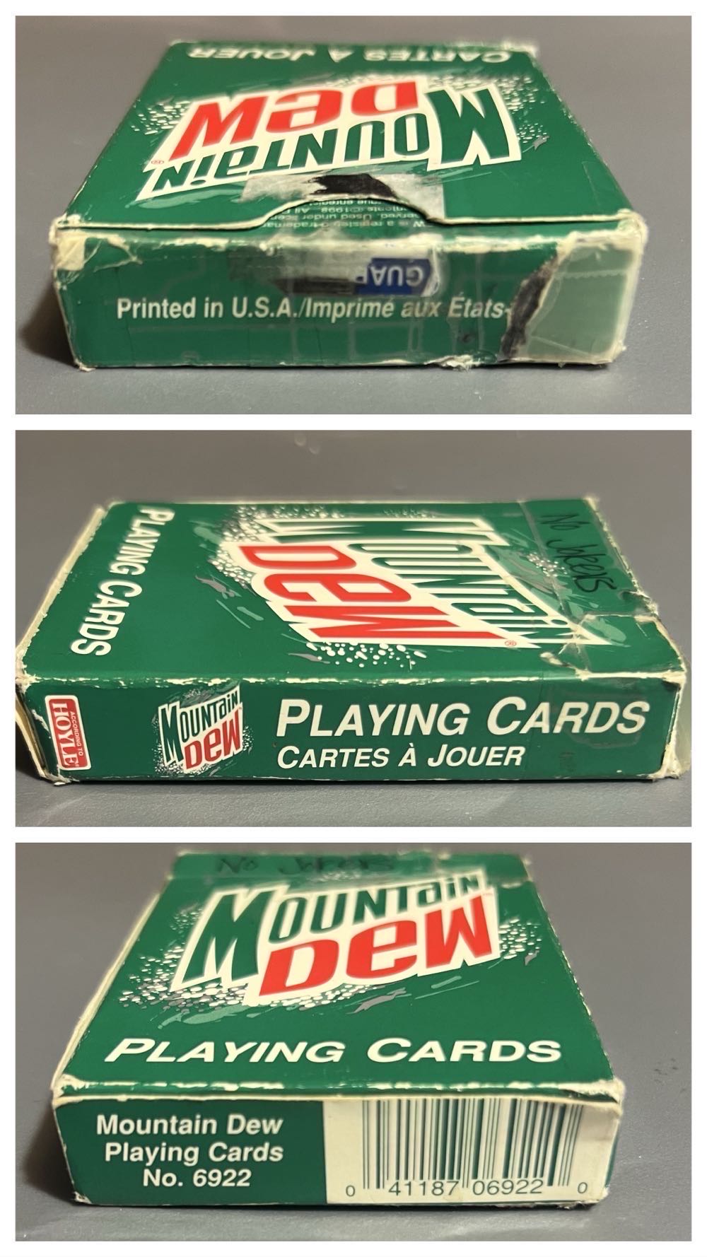 Mountain Dew Playing Cards  board game collectible [Barcode 041187069220] - Main Image 3