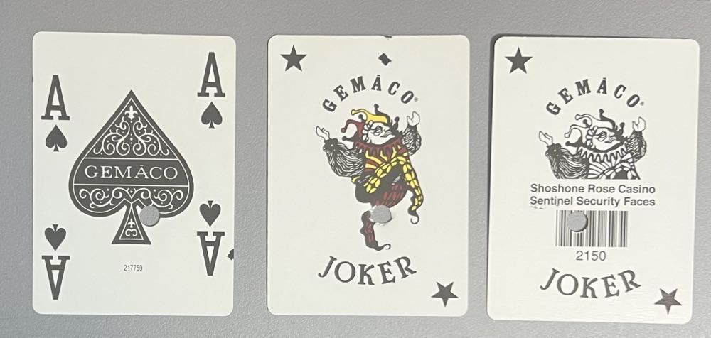 Casino Used - Shoshone Rose Playing Cards  board game collectible - Main Image 2