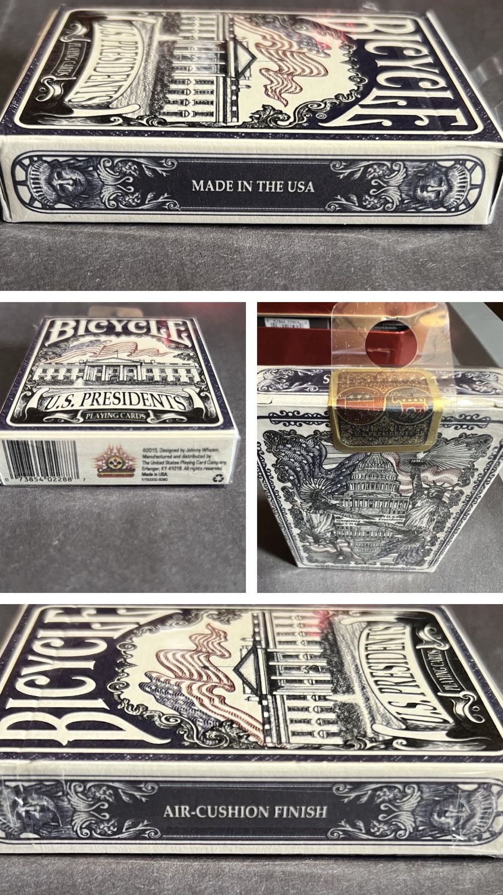 US Presidents Blue Playing Cards  board game collectible [Barcode 073854022887] - Main Image 3