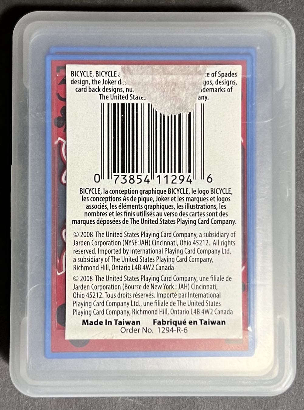 Waterproof Playing Cards  board game collectible [Barcode 073854112946] - Main Image 2