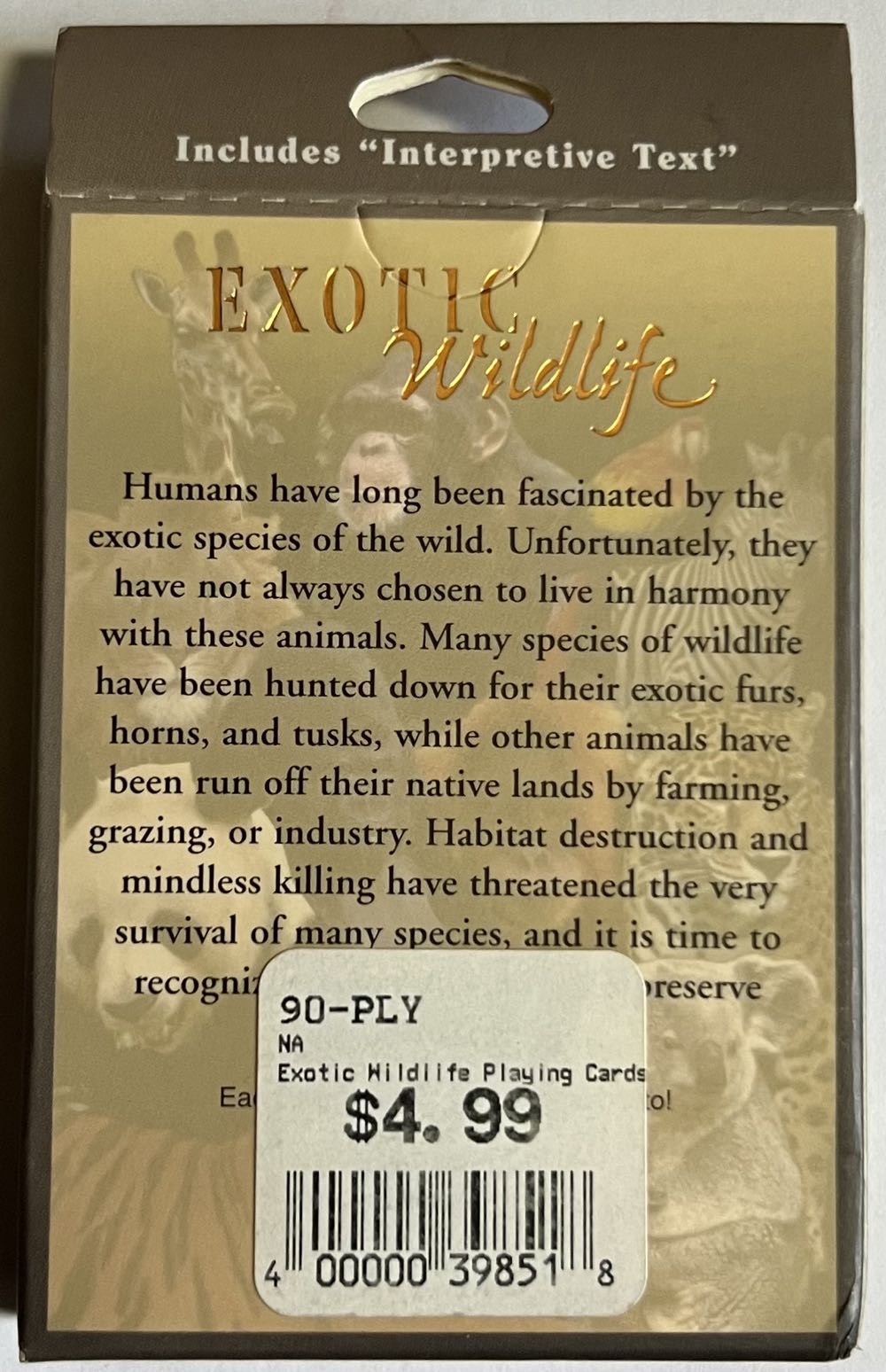 Exotic Wildlife  board game collectible [Barcode 400000398518] - Main Image 2