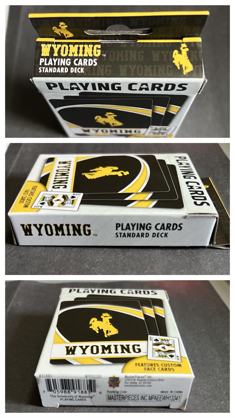 University of Wyoming Playing Cards  board game collectible [Barcode 705988918810] - Main Image 3