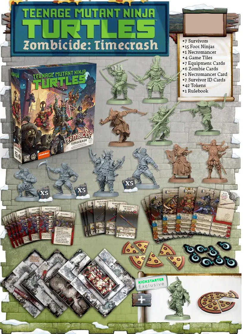 Teenage Mutant Ninja Turtles Time Crash  (1-6) board game collectible [Barcode 889696016607] - Main Image 2