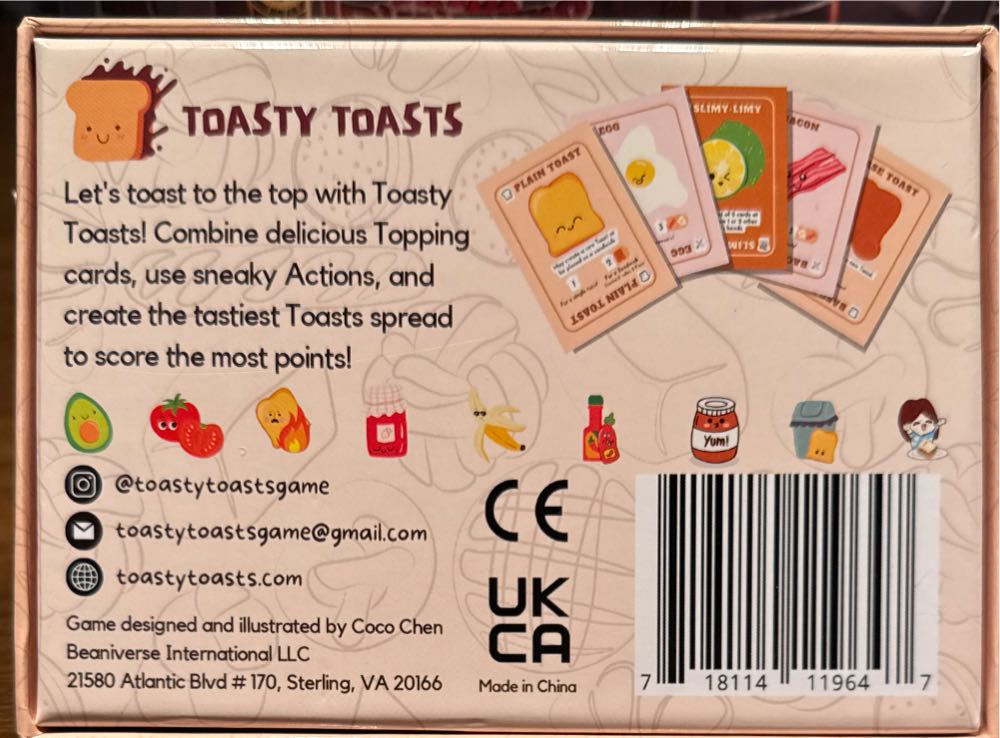 Toasty Toasts  (2 - 4) board game collectible [Barcode 718114119647] - Main Image 2