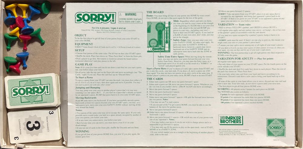 Sorry!  (2-4) board game collectible - Main Image 3