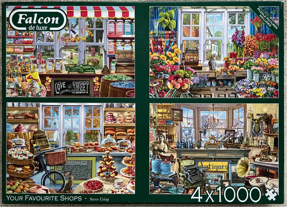 F Your Favourite Shops 4 x 1000 Piece  board game collectible [Barcode 8710126112496] - Main Image 2