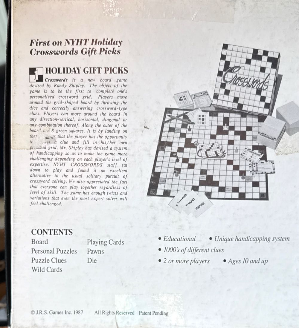 Crosswords  (2 Or More) board game collectible - Main Image 2