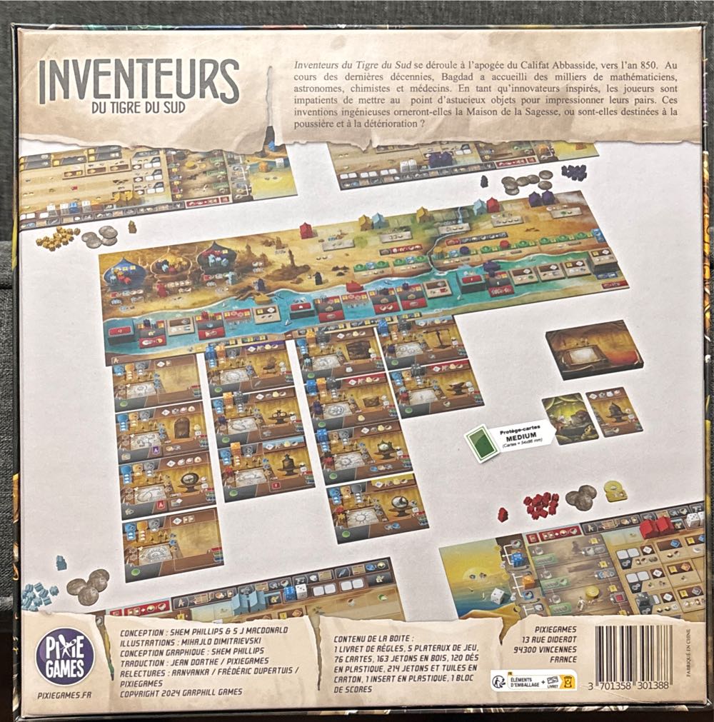 Inventeurs Du Tigre Du Sud  board game collectible [Barcode 3701358301388] - Main Image 2