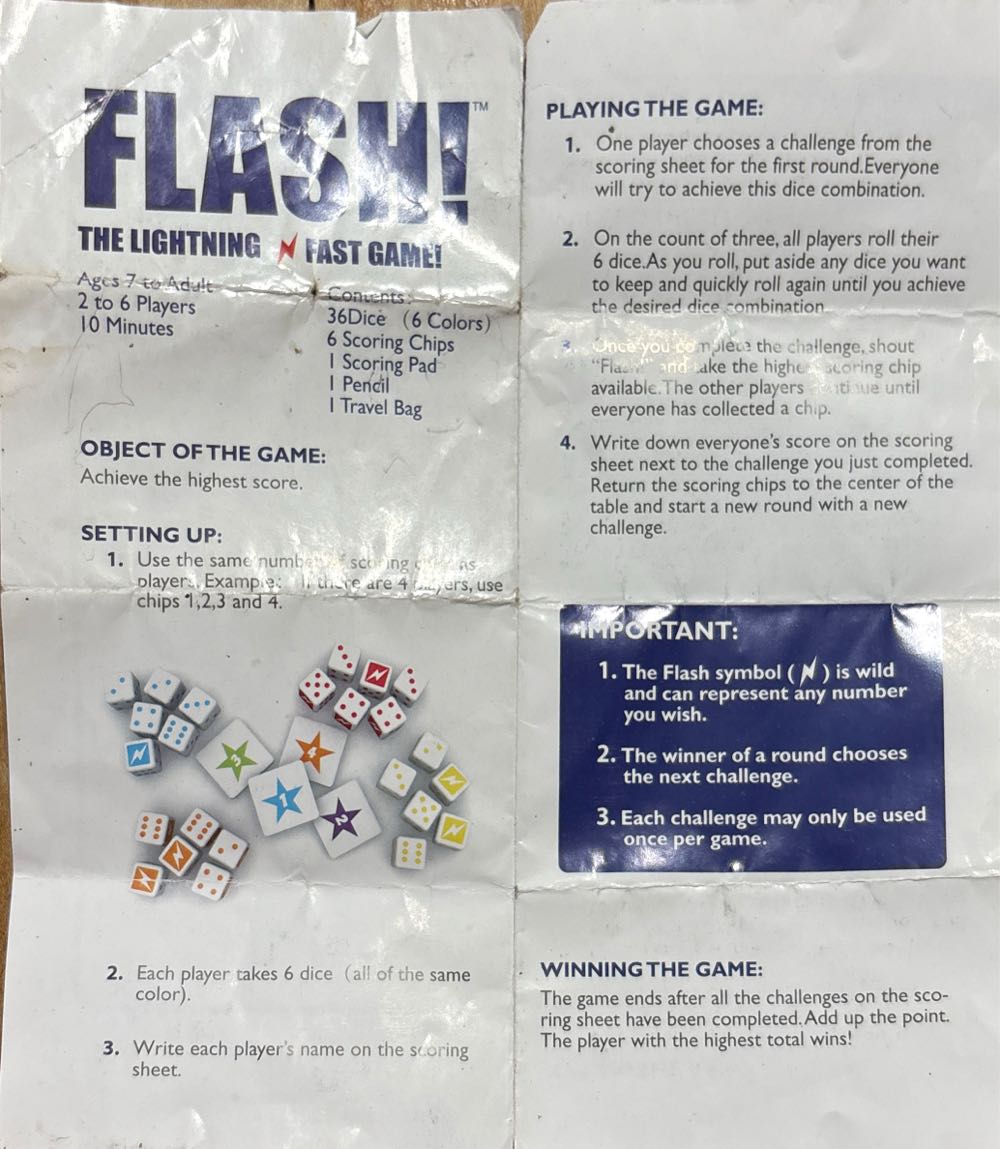 Flash!  (2-6) board game collectible - Main Image 3