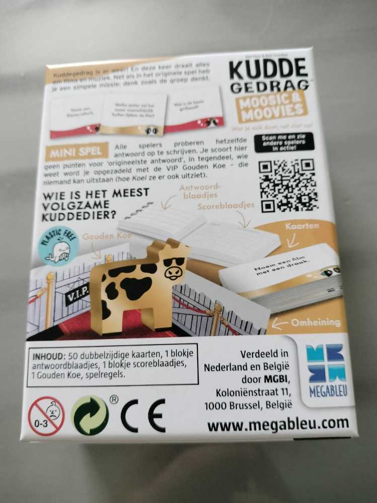 Kuddegedrag: Moosic & Moovies  board game collectible - Main Image 2