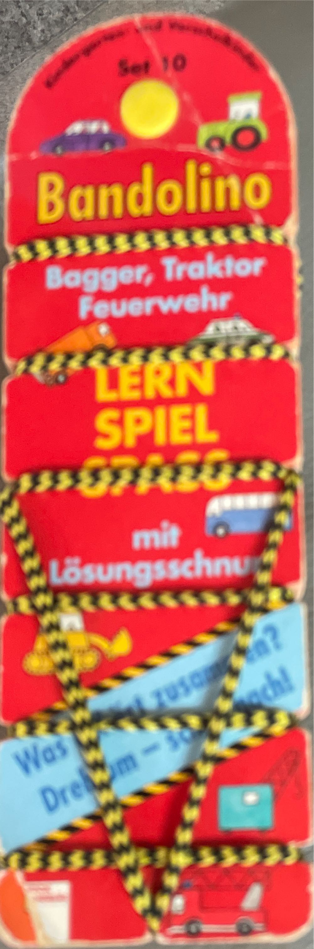 Bandolino Set 10 - Bagger, Traktor, Feuerwehr  (1) board game collectible [Barcode 9783401075990] - Main Image 2