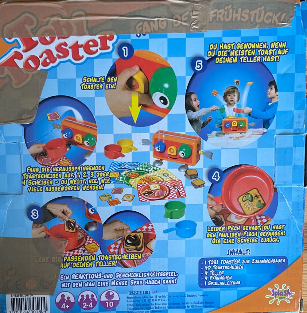 Splash Tobi Toaster Spiel  (2-4) board game collectible [Barcode 3700514301804] - Main Image 2