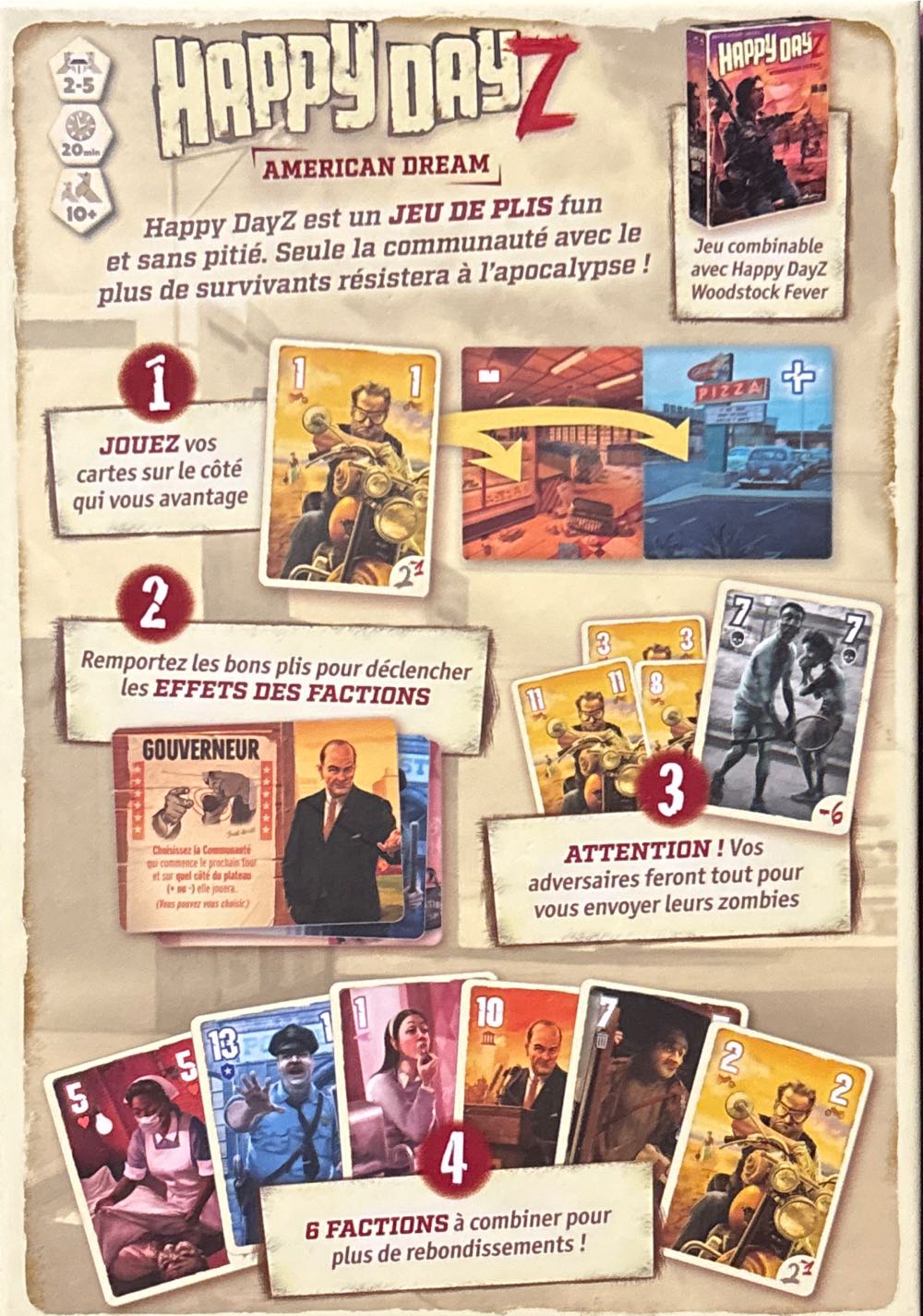 Happy Dayz American Dream Fr  board game collectible [Barcode 3760243851971] - Main Image 2