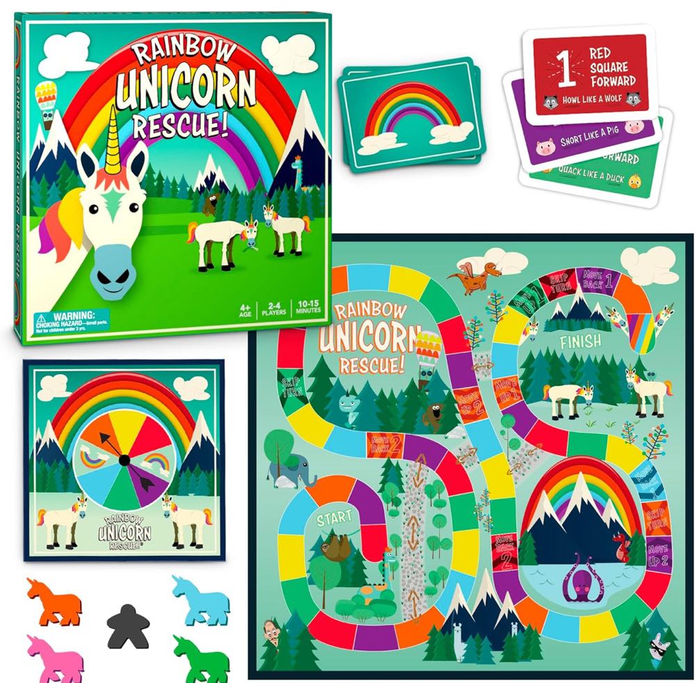 Rainbow Unicorn Rescue  board game collectible [Barcode 051497028800] - Main Image 2