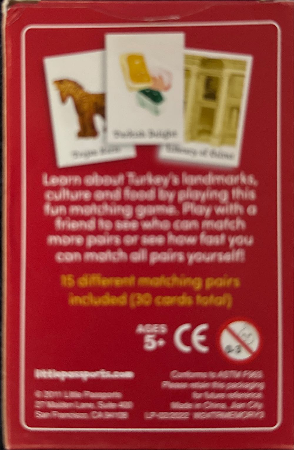 Turkey Memory Game  board game collectible - Main Image 2