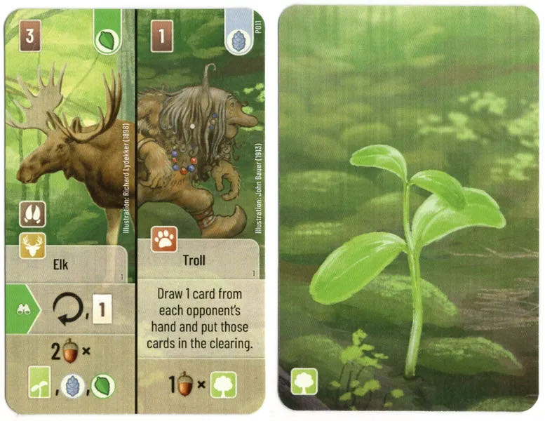 Forest Shuffle: Elk / Troll Promo  board game collectible - Main Image 2