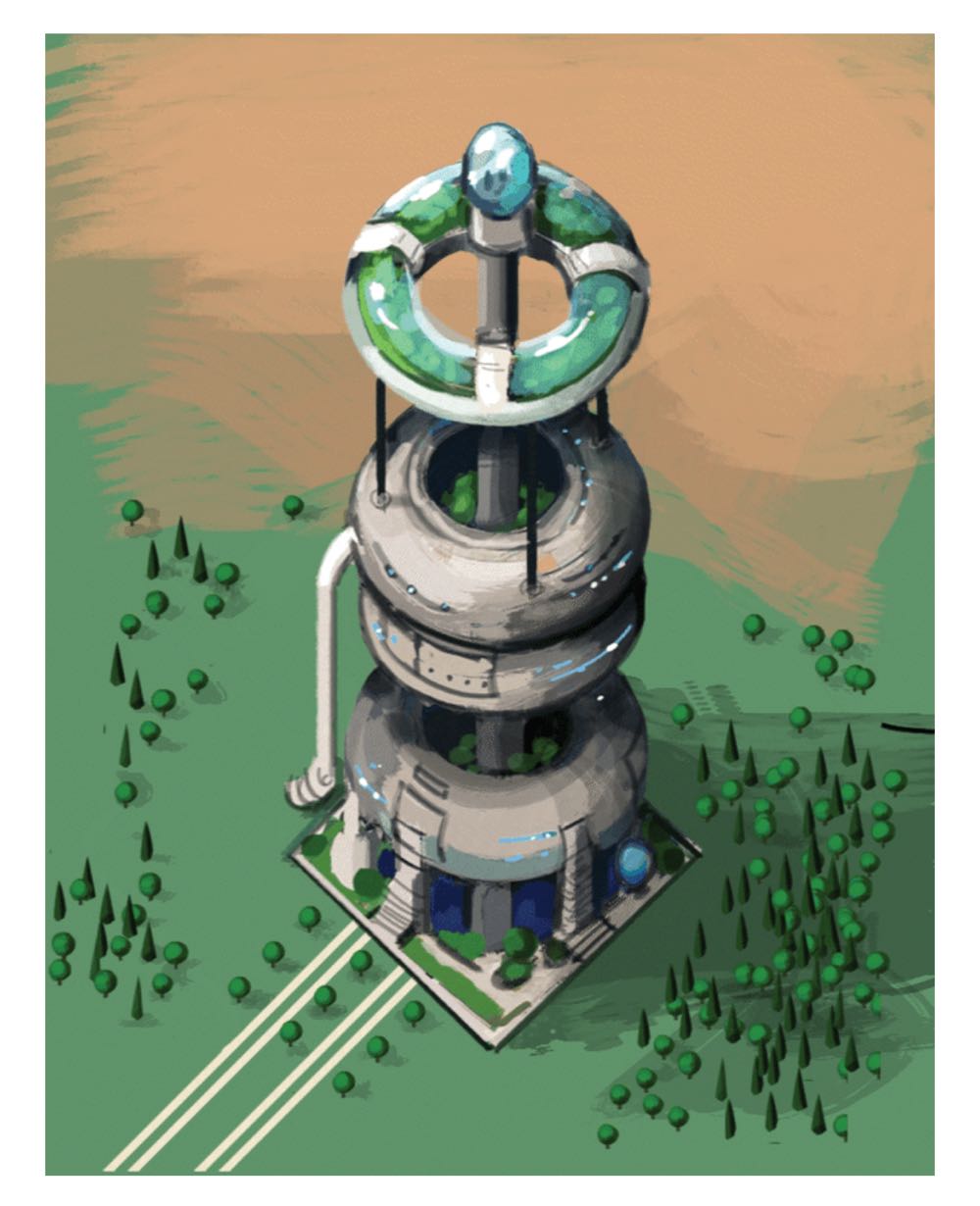 Small City Deluxe Edition: Arcologies Expansion  (1 2 3 4) board game collectible - Main Image 2