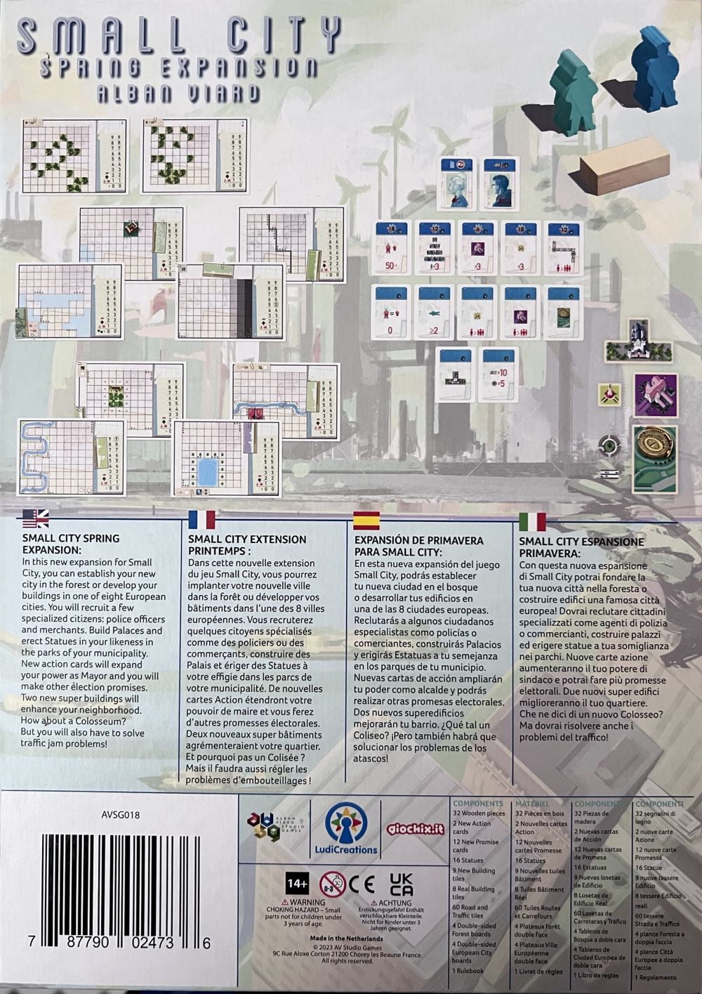 Small City Deluxe: Spring  (1 2 3 4) board game collectible [Barcode 787790024736] - Main Image 2