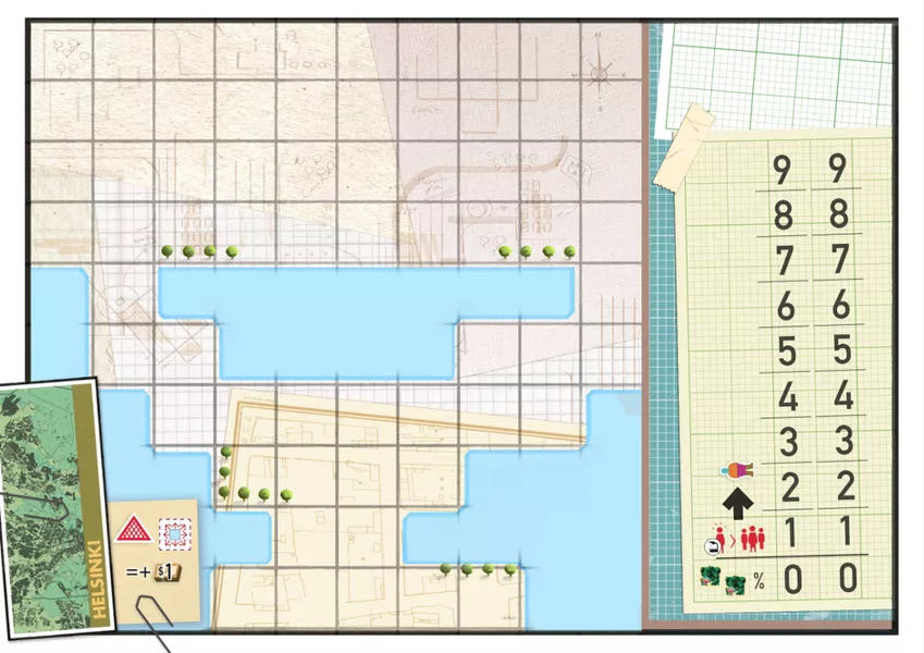 Small City Deluxe: Spring  (1 2 3 4) board game collectible [Barcode 787790024736] - Main Image 3