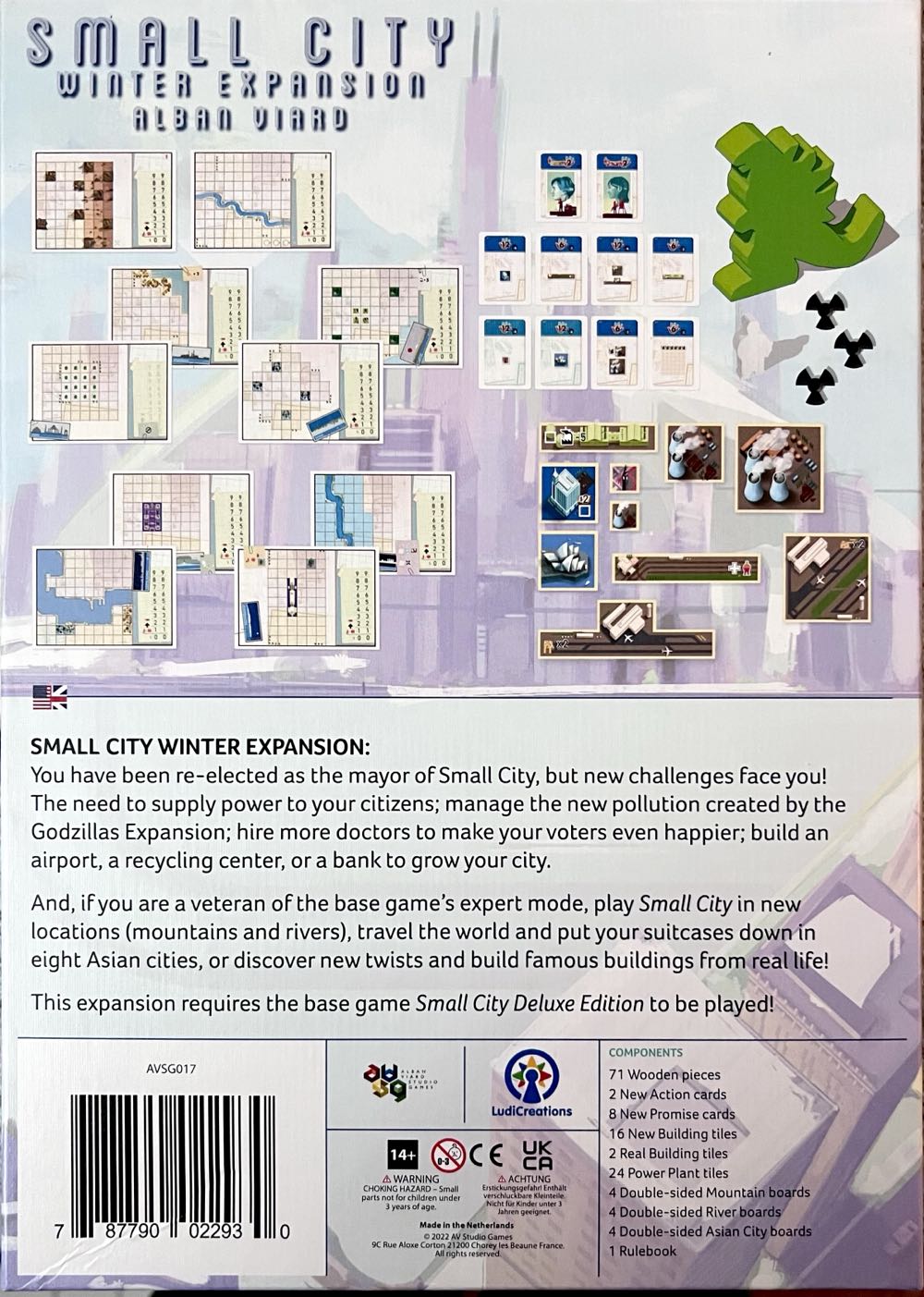 Small City Deluxe: Winter  (1 2 3 4) board game collectible [Barcode 787790022930] - Main Image 2