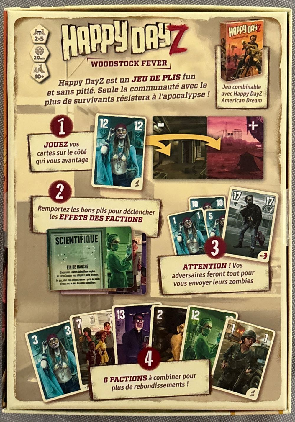 Happy Dayz Woodstock Fever Fr  board game collectible [Barcode 3760243851964] - Main Image 2