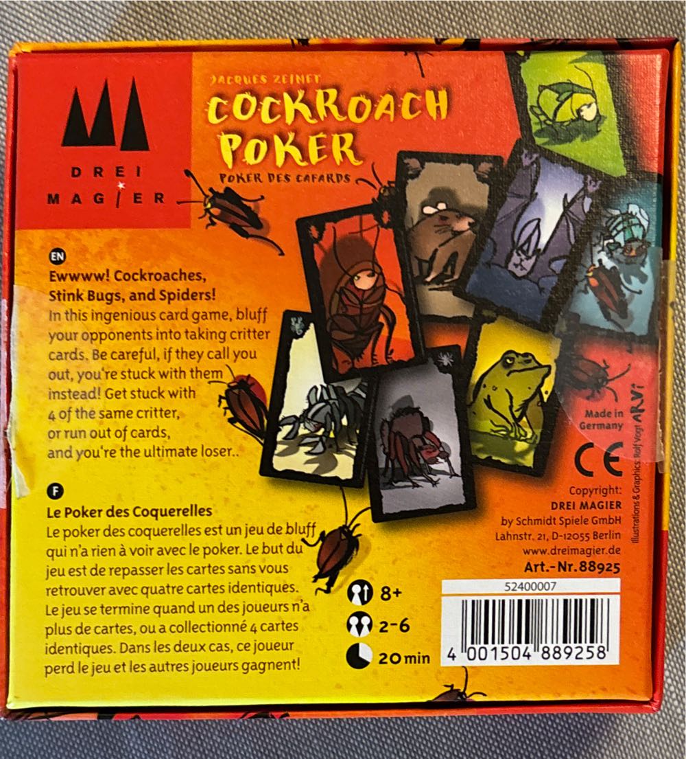 Cockroach Poker Vf  board game collectible [Barcode 4001504889258] - Main Image 2