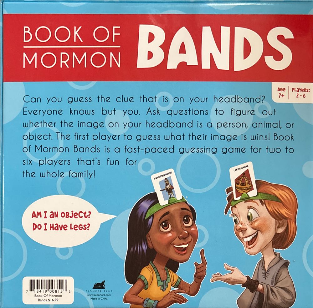 Book Of Mormon Bands:  An LDS Guessing Game  (2-6) board game collectible [Barcode 713419008153] - Main Image 2