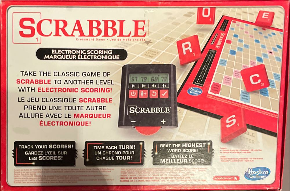 Hasbro Scrabble Electronic Scoring Online Buy  board game collectible [Barcode 653569976820] - Main Image 2