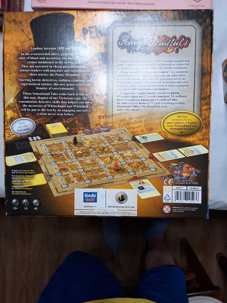 Penny Dreadfuls Of Victorian London: Sensational Tales Of Terror  board game collectible [Barcode 8059386295236] - Main Image 2