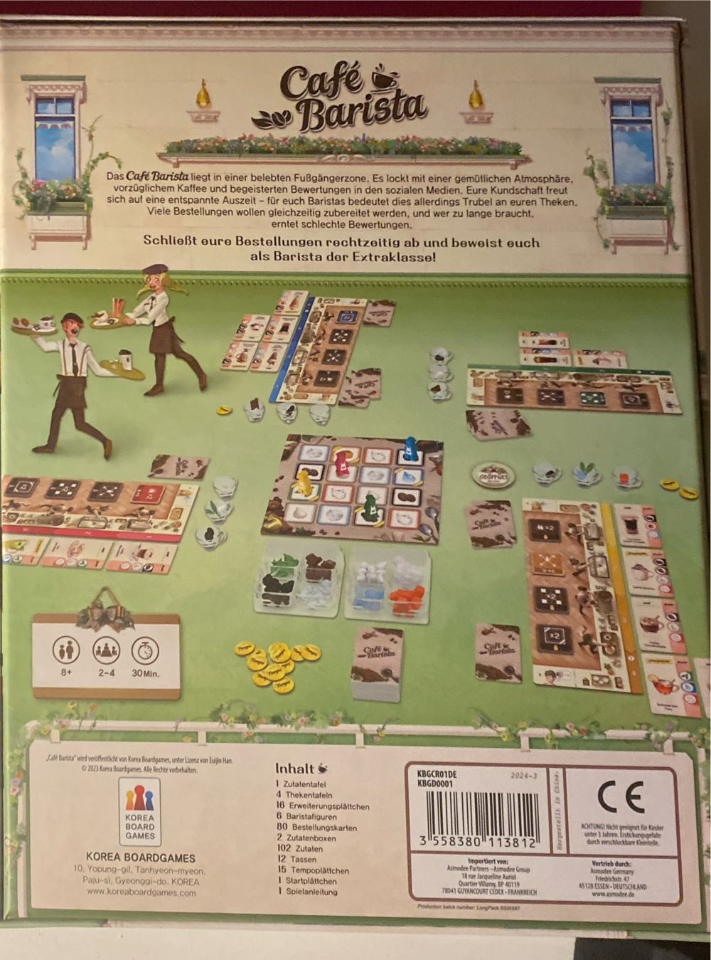 Kbgd0001 Café Barista € Board Korea Games Kaufen Barista Cafe  (2-4) board game collectible [Barcode 3558380113812] - Main Image 2
