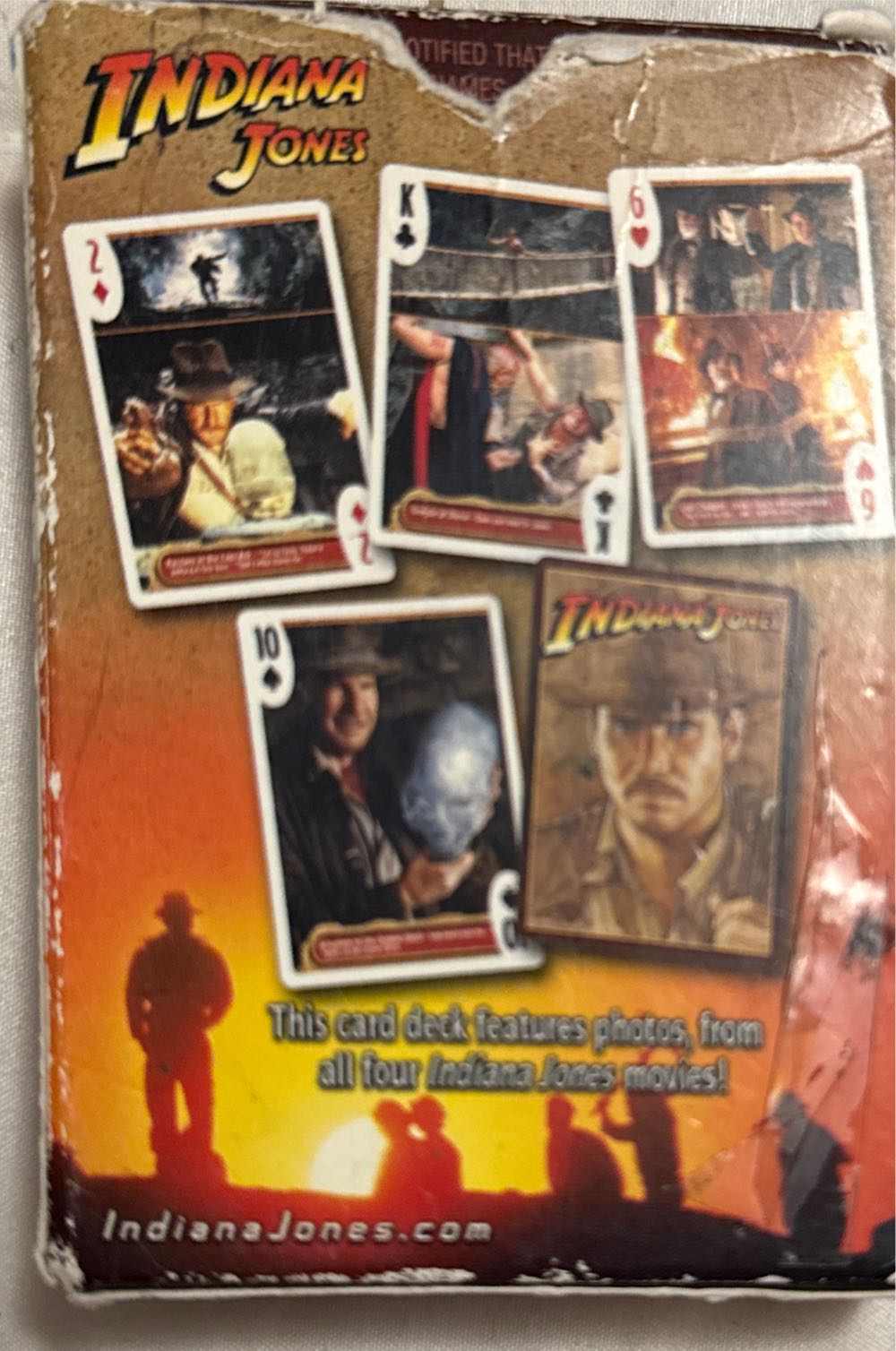 Indiana Jones Playing Cards Deck All Four Movies  board game collectible [Barcode 757951174006] - Main Image 3