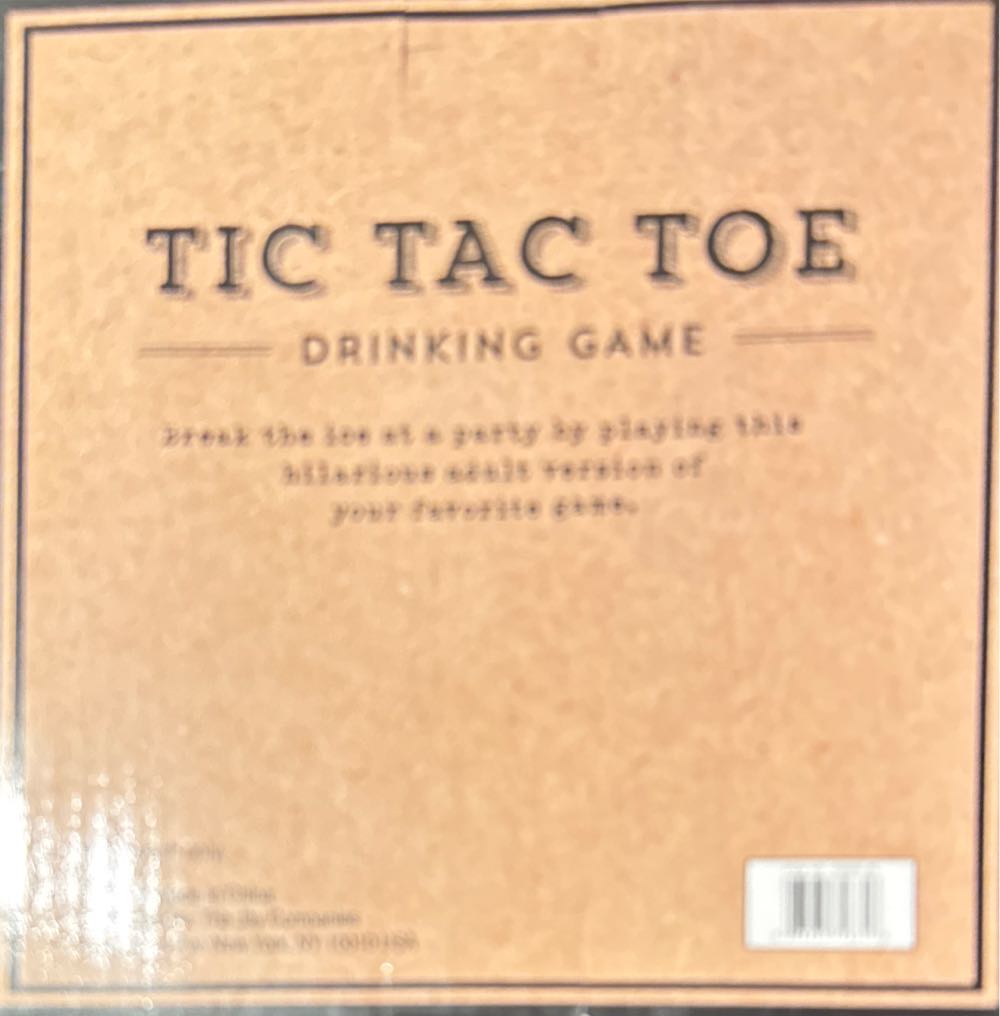 Tic Tac Toe Drinking Game  (2) board game collectible [Barcode 088235728616] - Main Image 2