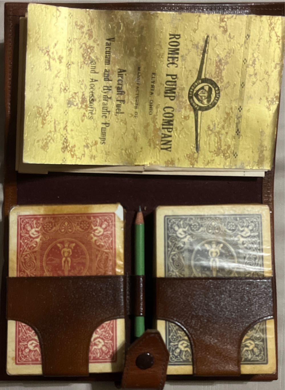 Romec Pump Company Bicycle Case Red And Blue  board game collectible - Main Image 2