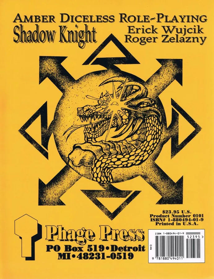 Amber DRPG: Shadow Knight  board game collectible [Barcode 9781880494011] - Main Image 2