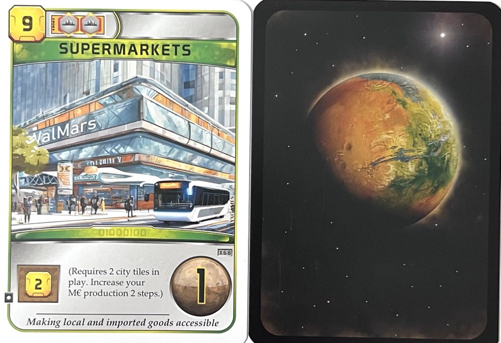 Terraforming Mars: Supermarkets Promo  board game collectible - Main Image 2