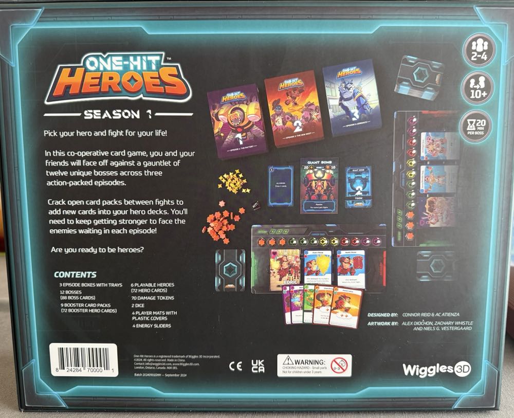 One-Hit heroes  (1-4) board game collectible [Barcode 824284700001] - Main Image 2
