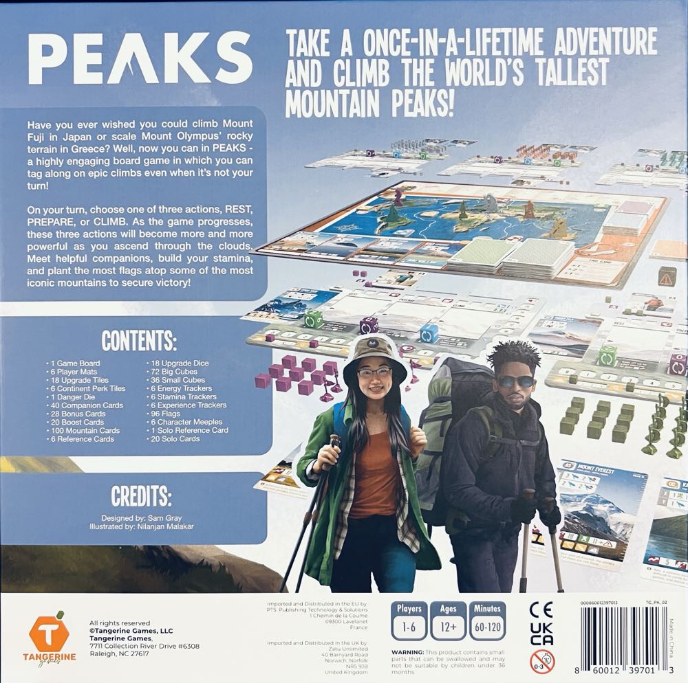 Peaks (KS Deluxe with Monumental Mountains)  (1 2 3 4 5 6) board game collectible [Barcode 860012397013] - Main Image 2