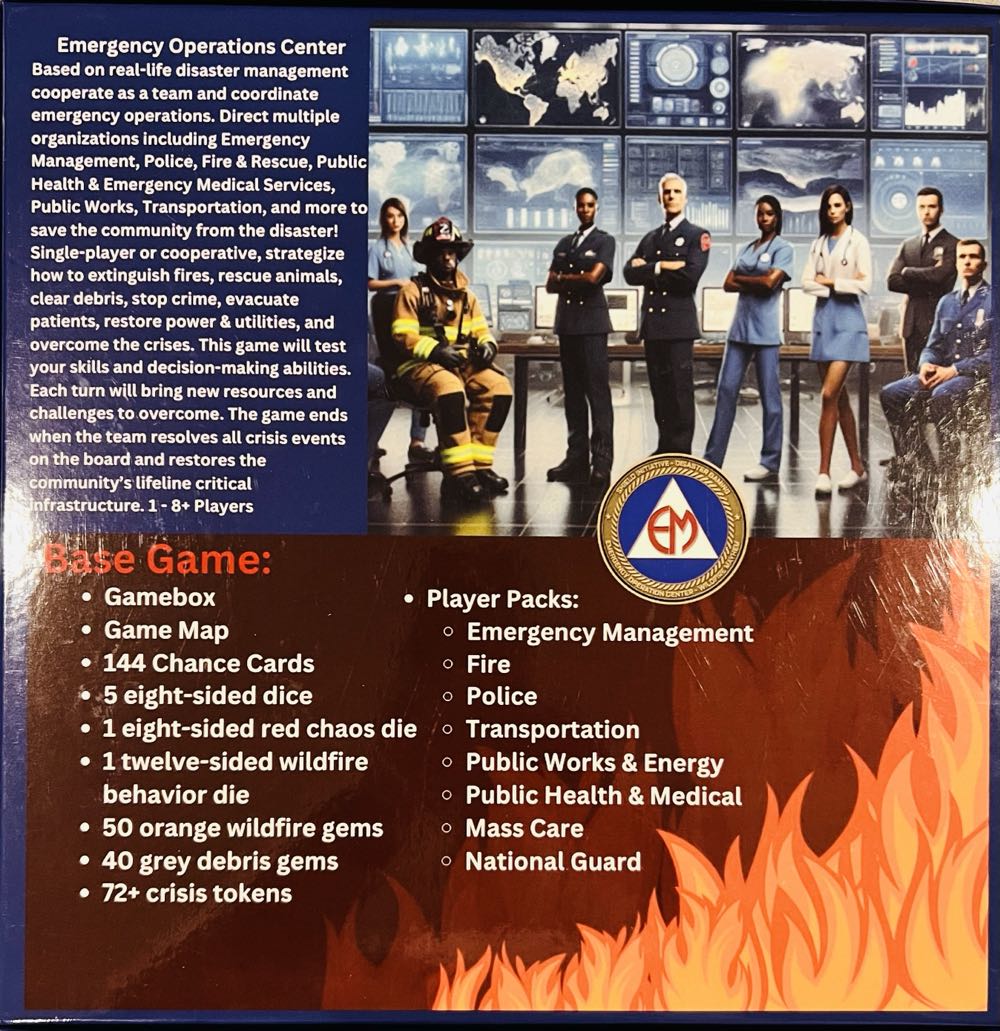 Emergency Operations Center: Wildfire Mayhem  (1 2 3 4 5 6 7 8+) board game collectible - Main Image 2