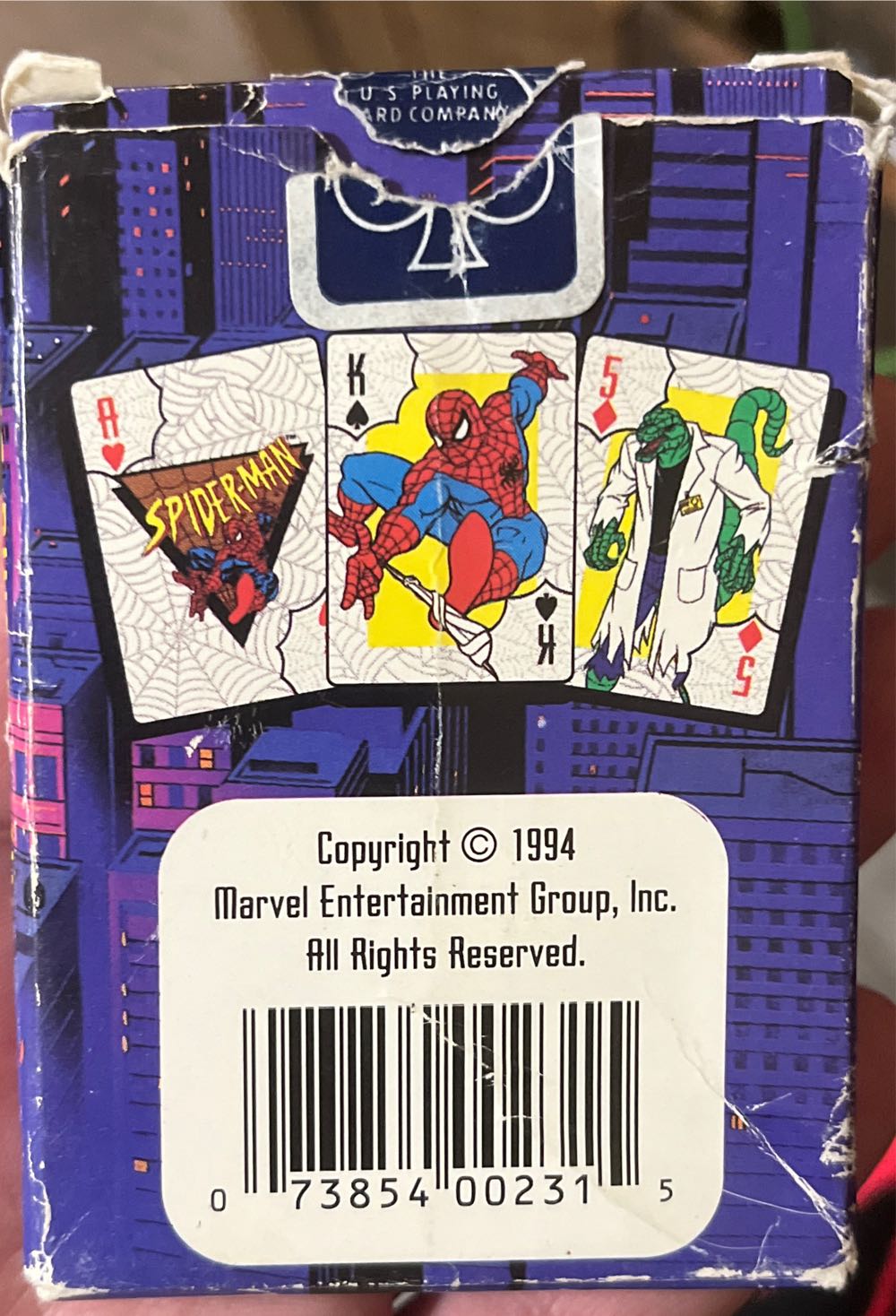 Us Playing Cards From Us Spider Man Sealed Vintage Marvel Box Complete All  board game collectible [Barcode 073854002315] - Main Image 2