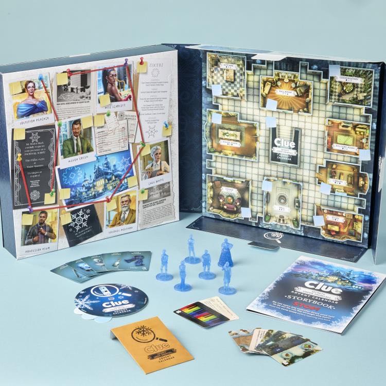 Clue Seasonal: CLUE ADVENT CALENDAR - SECRETS UNDER SNOWFALL  (1) board game collectible [Barcode 195166295954] - Main Image 2