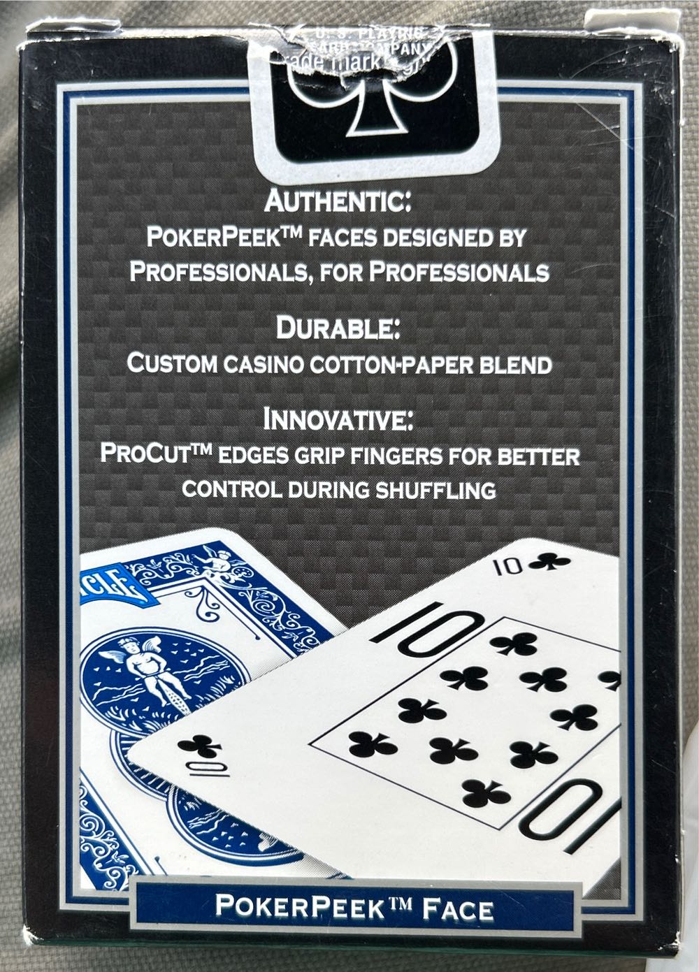 Bicycle Pro Pokerpeek Blue  board game collectible [Barcode 073854014561] - Main Image 2
