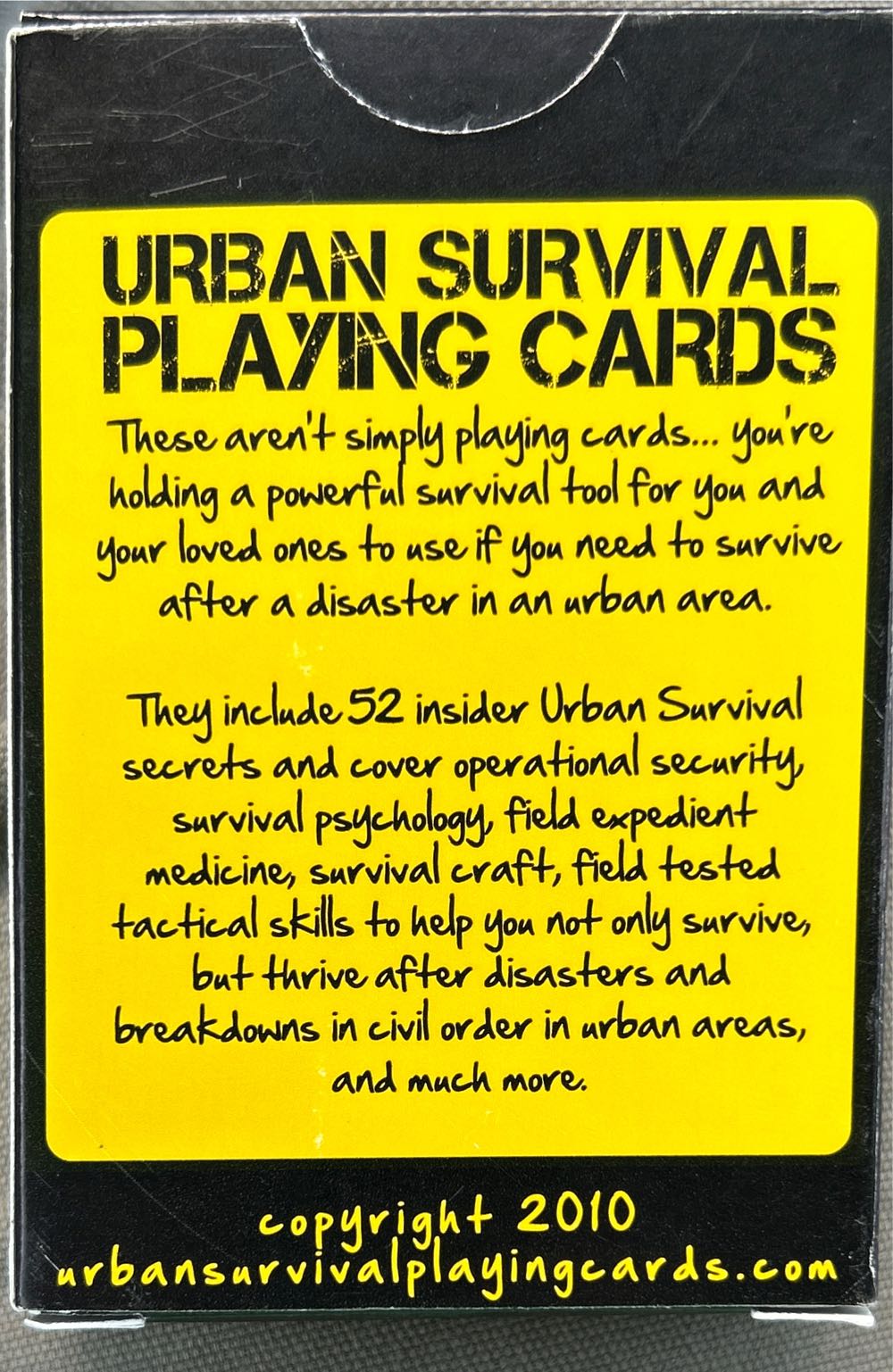Urban Survival Playing Cards   board game collectible - Main Image 2