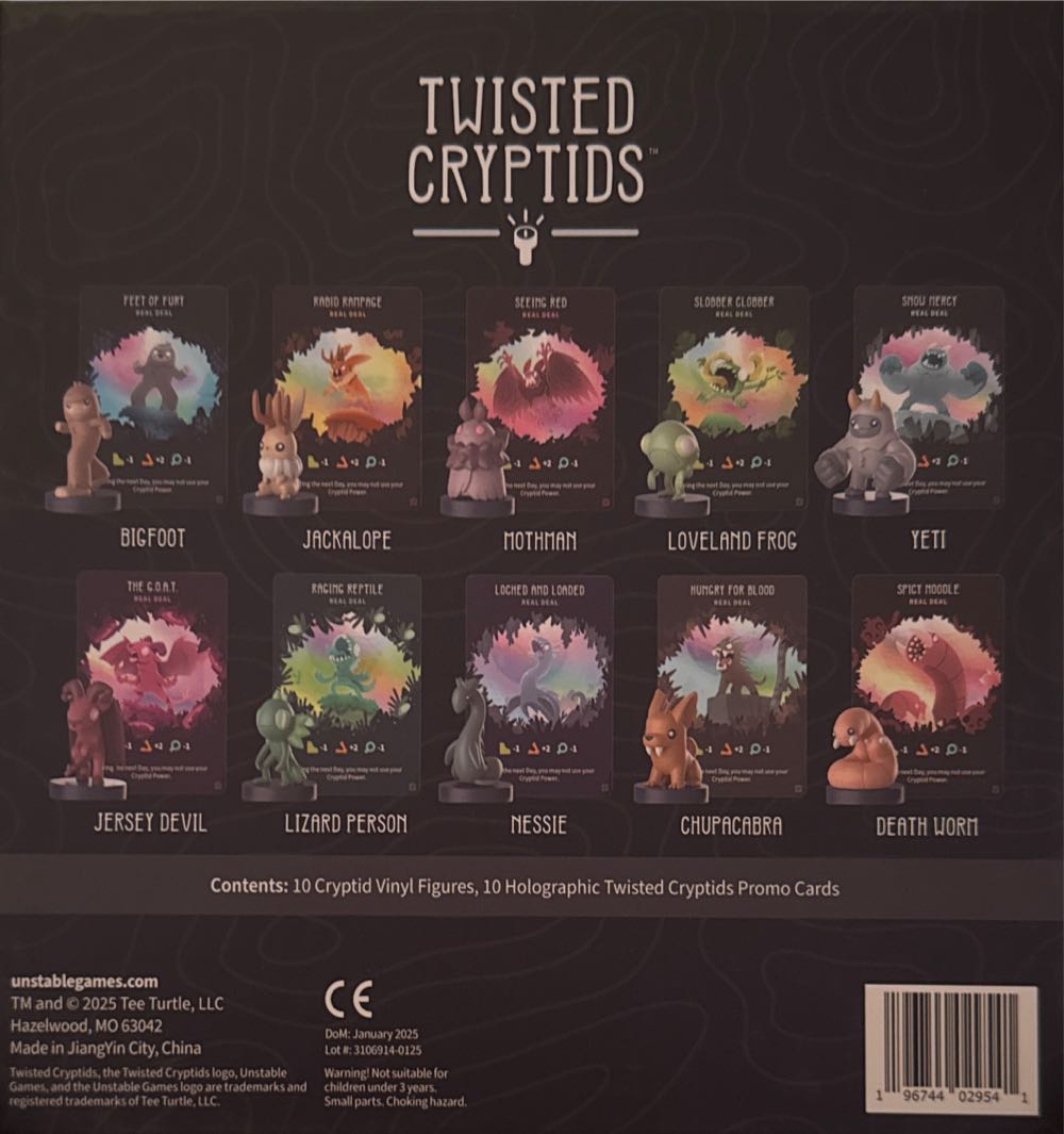 Twisted Cryptids - Vinyl Figures Box Set  board game collectible [Barcode 196744029541] - Main Image 2