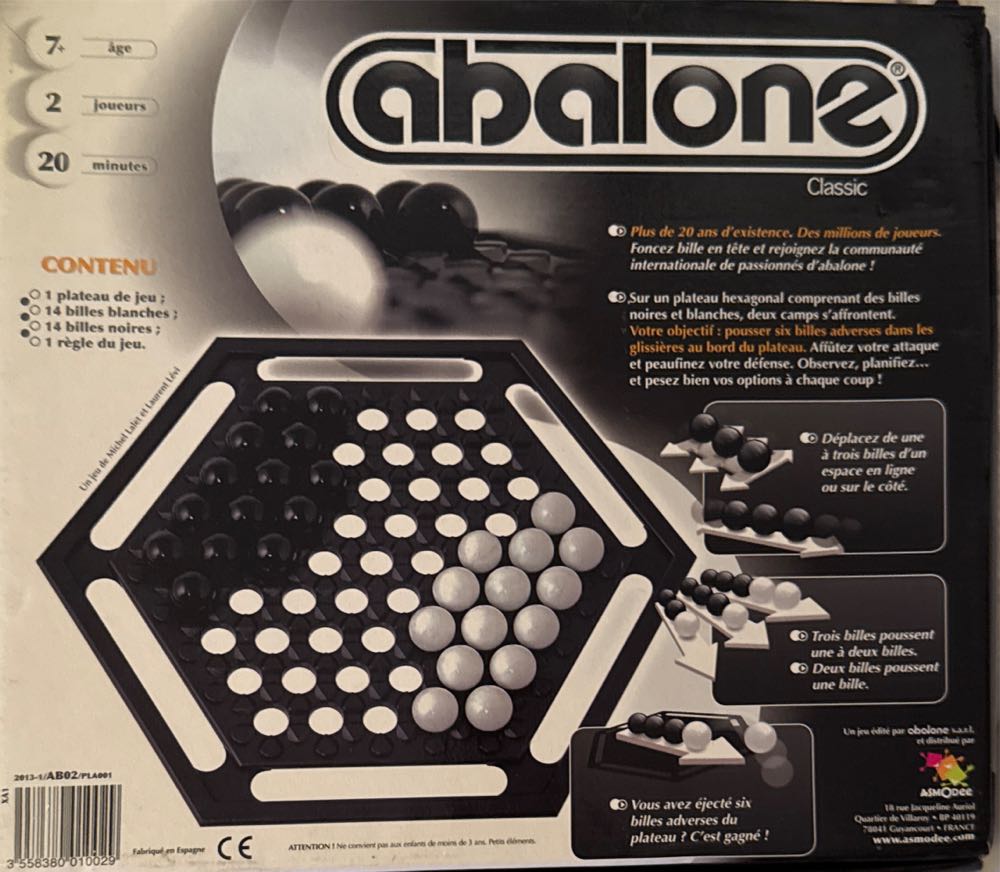 Abalone  (2) board game collectible [Barcode 3558380010029] - Main Image 2