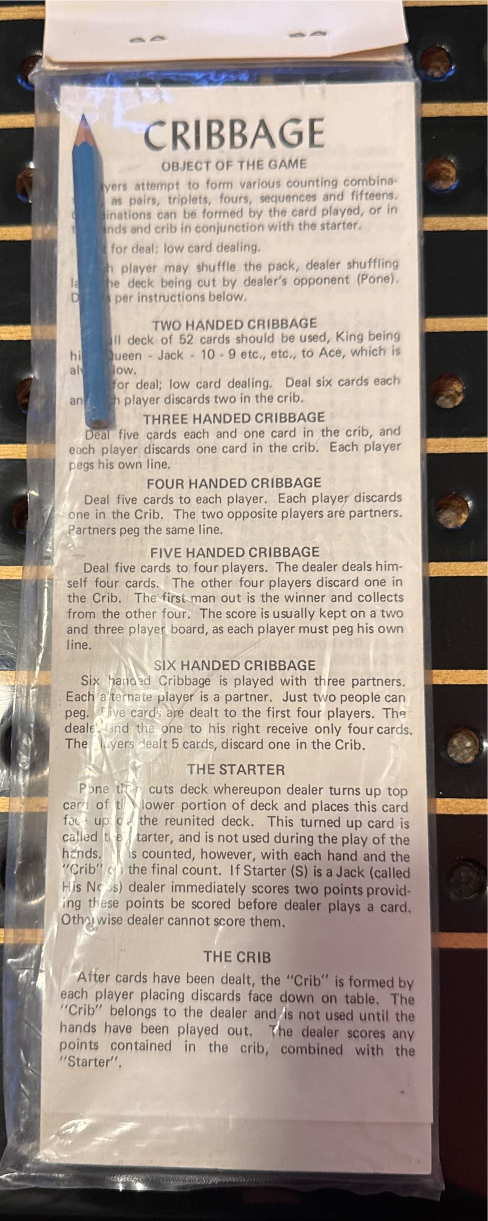 Cape Shore Inc. Cribbage To Go  (2 Once Around) board game collectible - Main Image 2