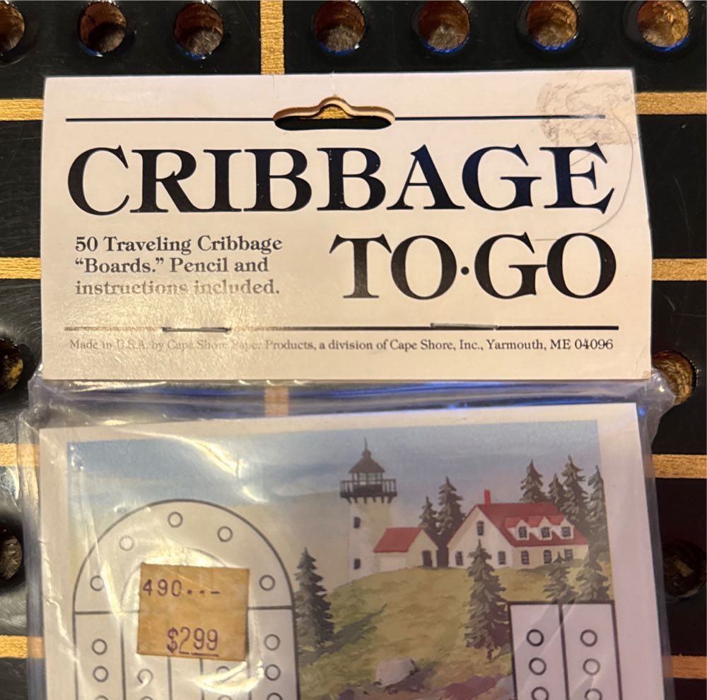 Cape Shore Inc. Cribbage To Go  (2 Once Around) board game collectible - Main Image 3