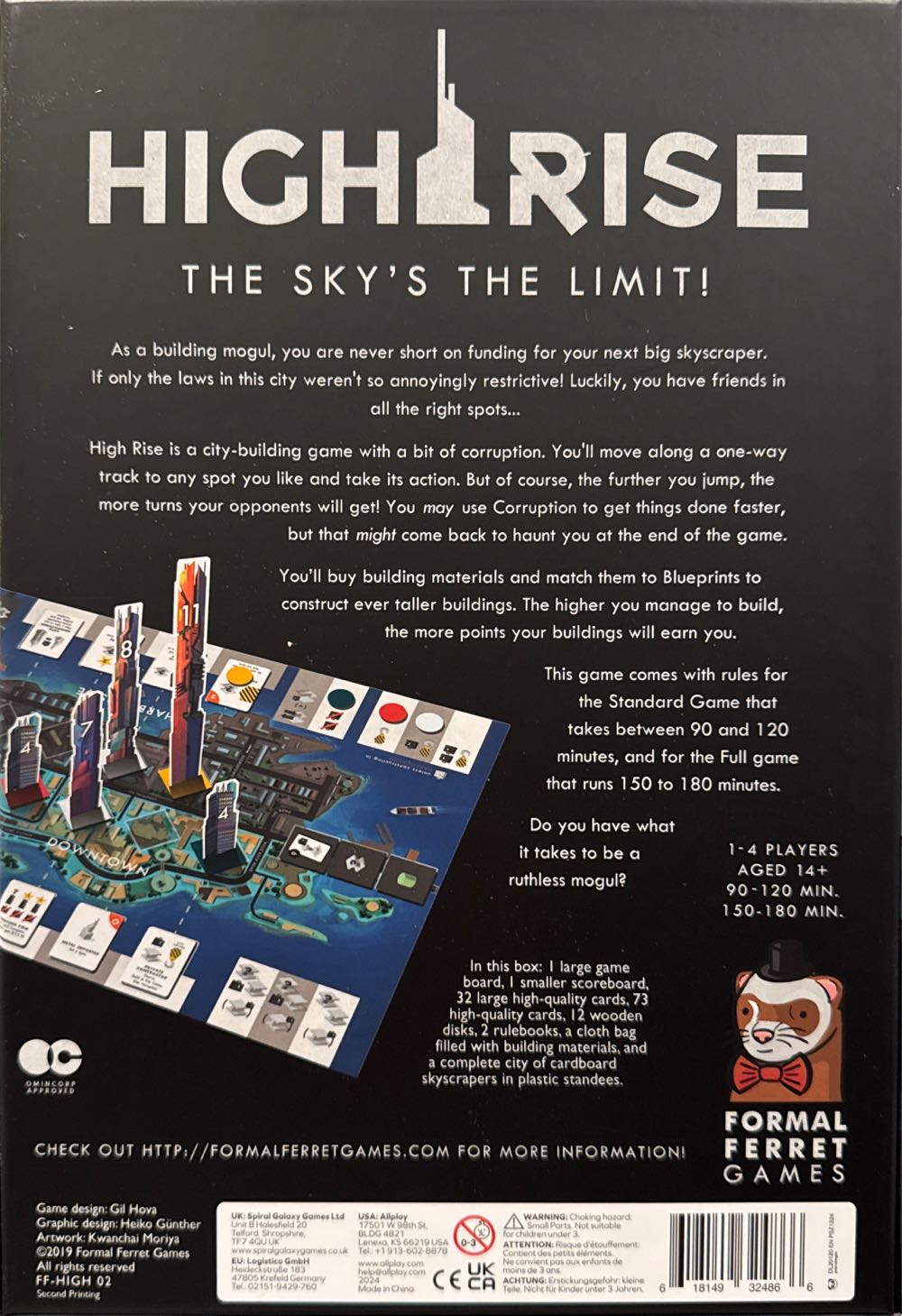 High Rise Board Game With Extra Tenants  (1-4) board game collectible [Barcode 618149324866] - Main Image 3